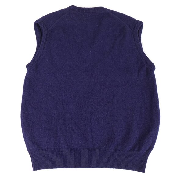 Vintage Cooper & Roe Lambswool Fine Knit Sweater Vest Men's M Made in England - Picture 6 of 8